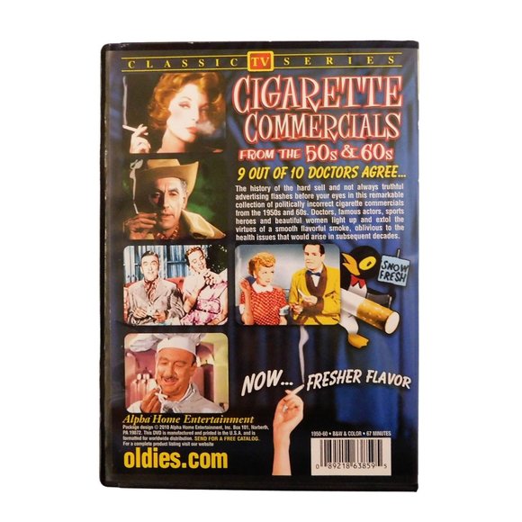 Cigarette Commercials from the 50s and 60s DVD Classic TV Series - Picture 2 of 7